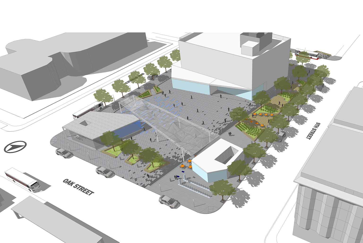 BART Transit Operations Facility and plaza