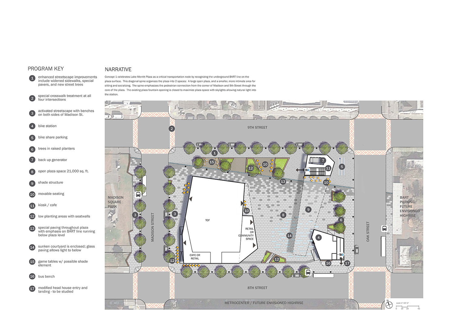 BART Transit Operations Facility and plaza