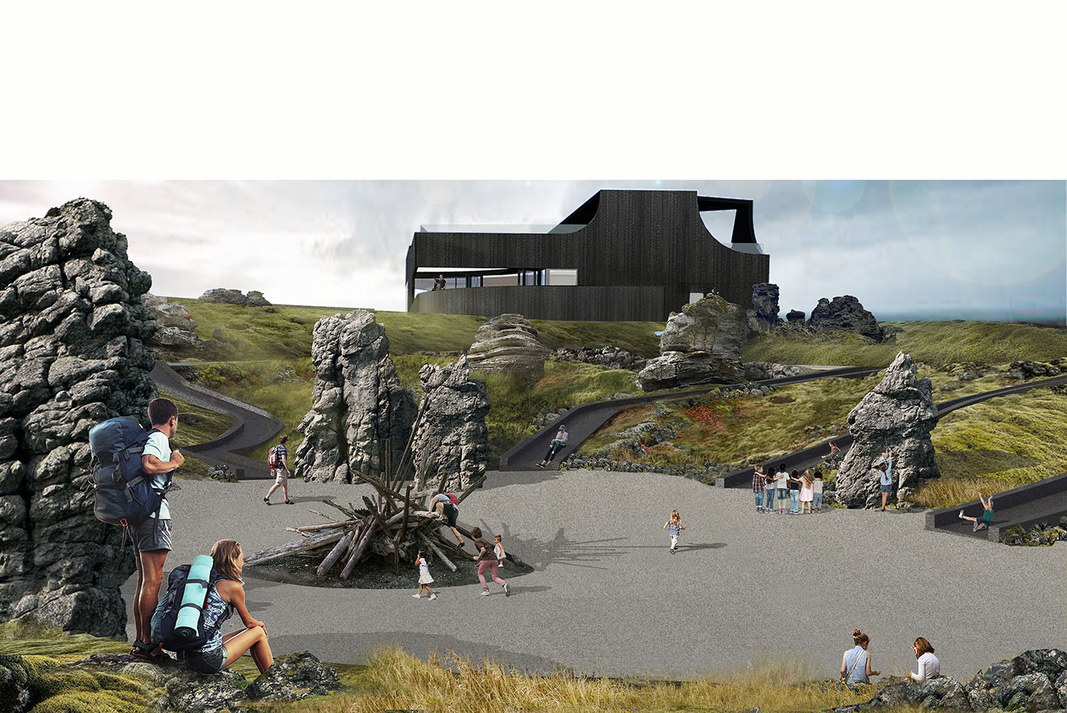 Iceland Black Lava Visitor Center