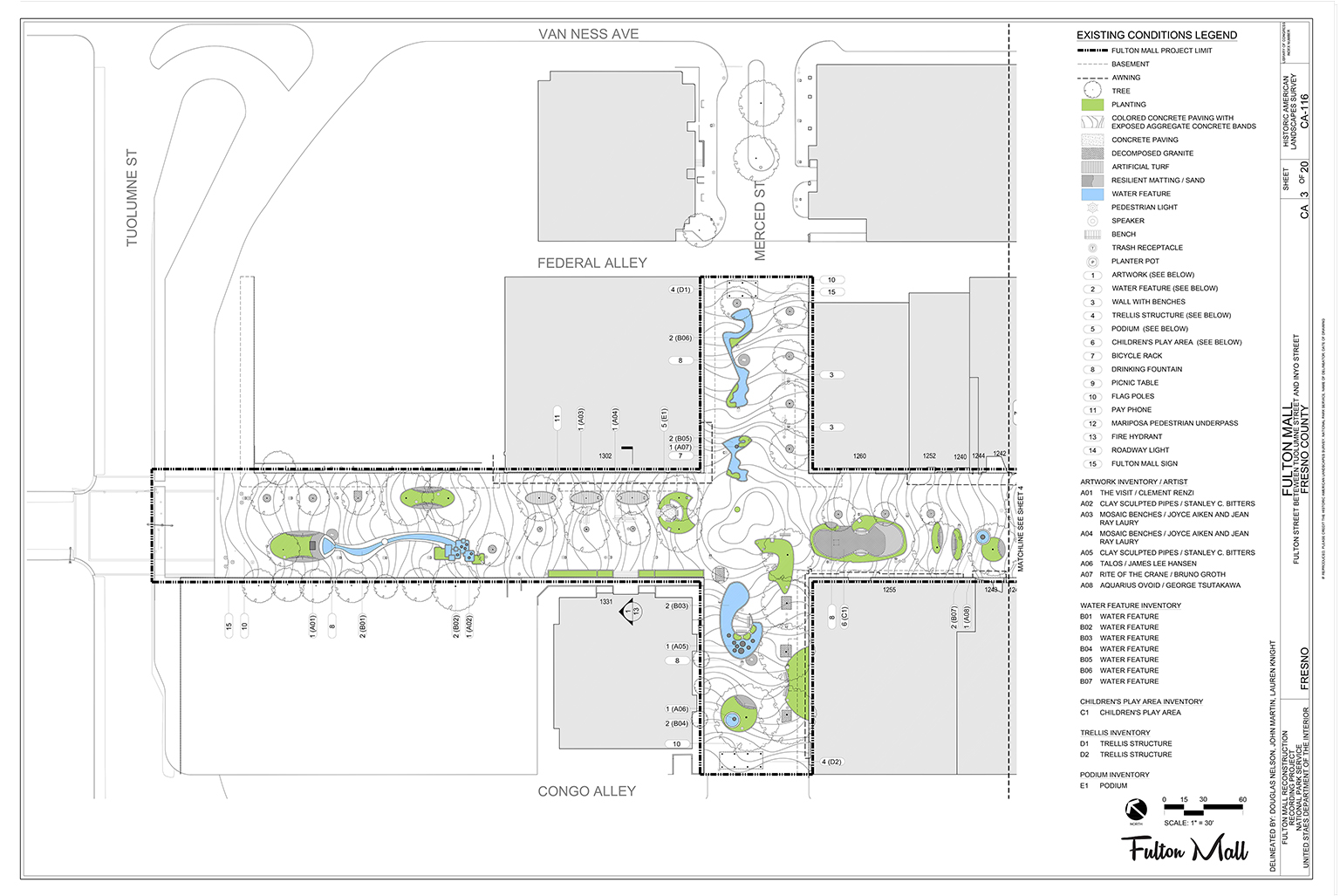 Fulton Mall Historic American Landscape Report Survey (HALS)