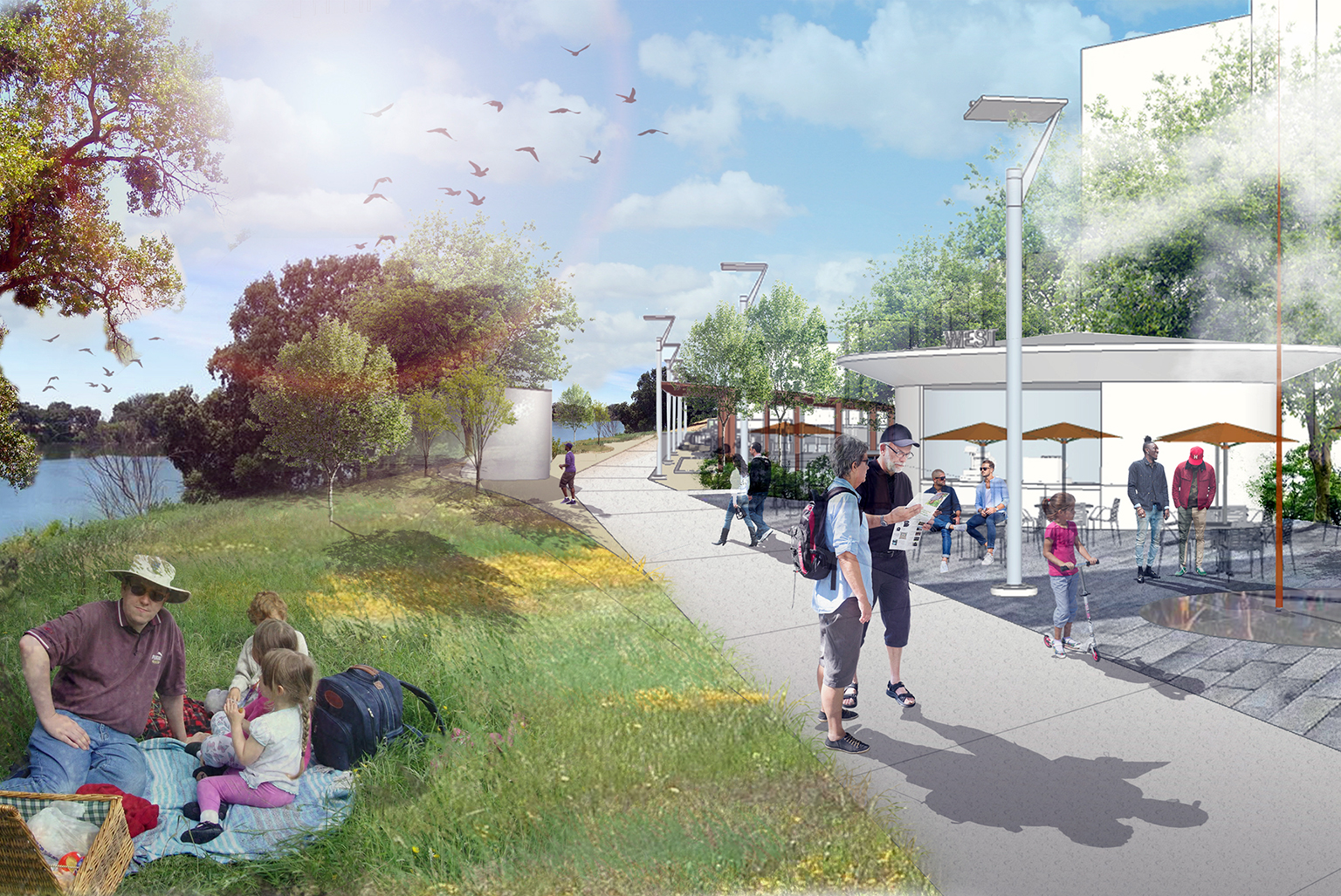 West Sacramento Riverwalk Trail